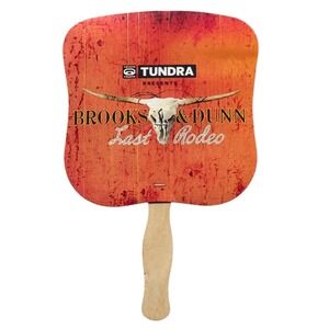 Toyota Tundra Brooks & Dunn Last Rodeo Hand Fan Orange Excellent 2010 Tour Promo